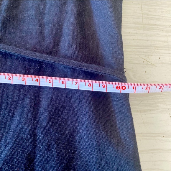 Refinity for City Chic black linen wrap top with balloon sleeves and tie Size 20 - Picture 14 of 16